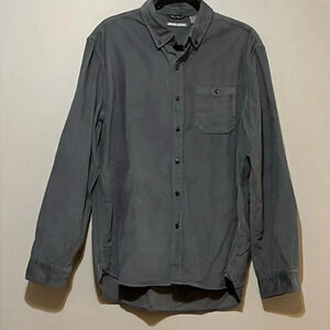 Michael Bastian | Blue/Gray fine wale corduroy button down shirt Men’s L